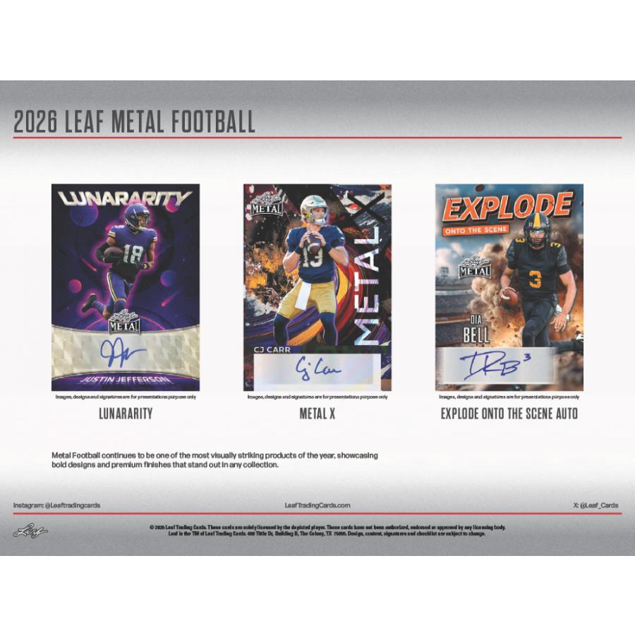 2026 LEAF METAL FOOTBALL HOBBY | 2026 リーフ メタル フットボール ホビー[1ボックス] |  | 03