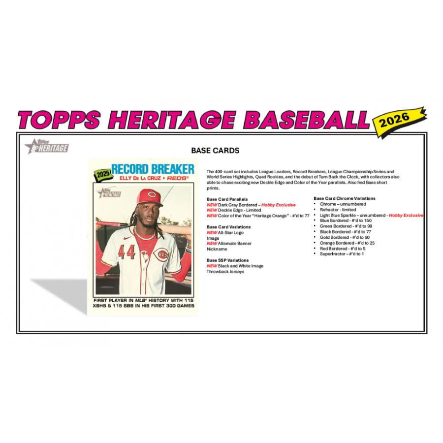 MLB 2026 TOPPS HERITAGE HOBBY[1ボックス] |  | 02