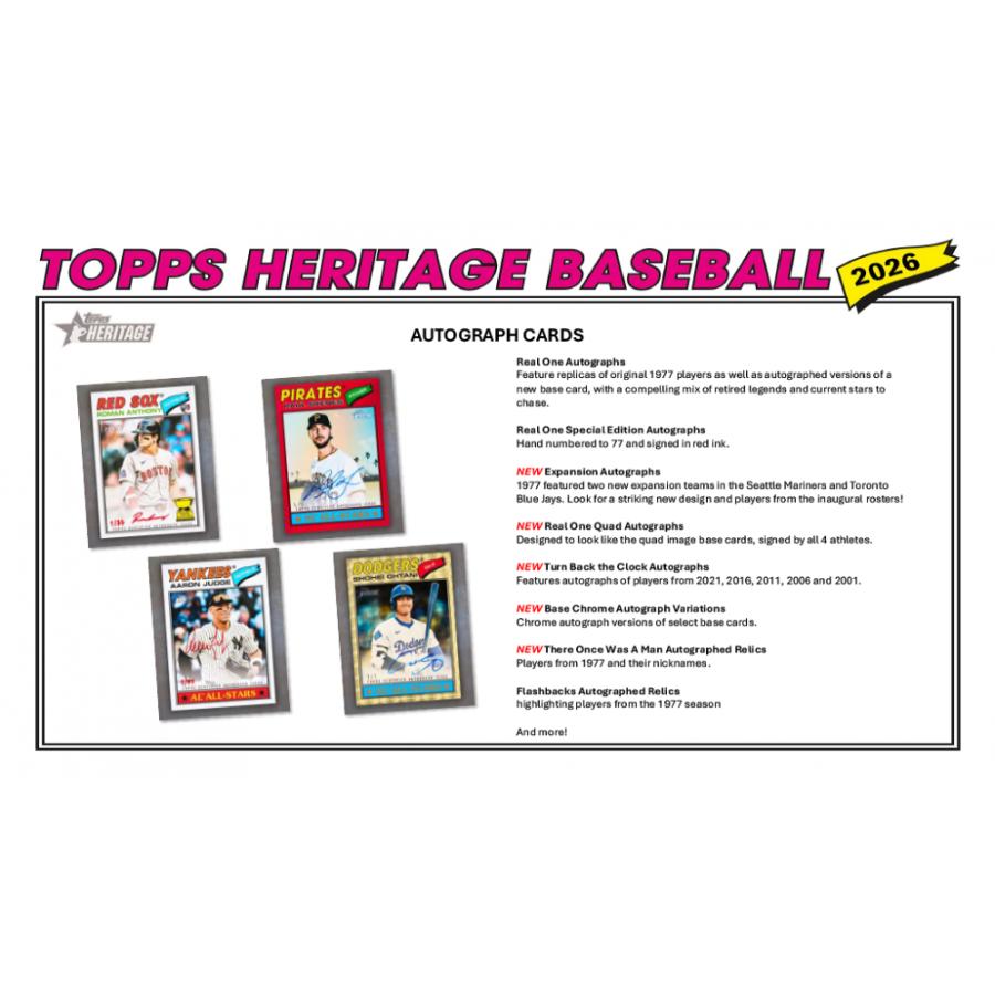 MLB 2026 TOPPS HERITAGE HOBBY[1ボックス] |  | 04