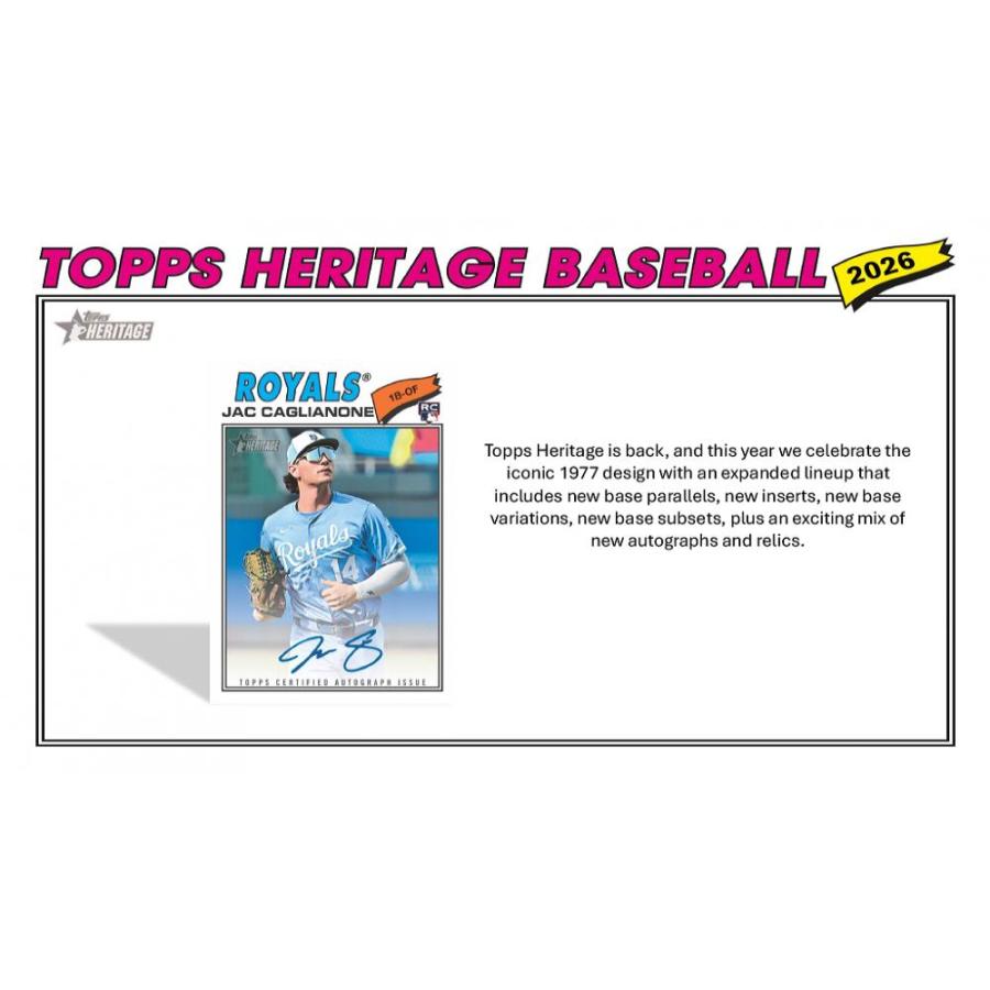 MLB 2026 TOPPS HERITAGE VALUE BOX[1ボックス] |  | 01