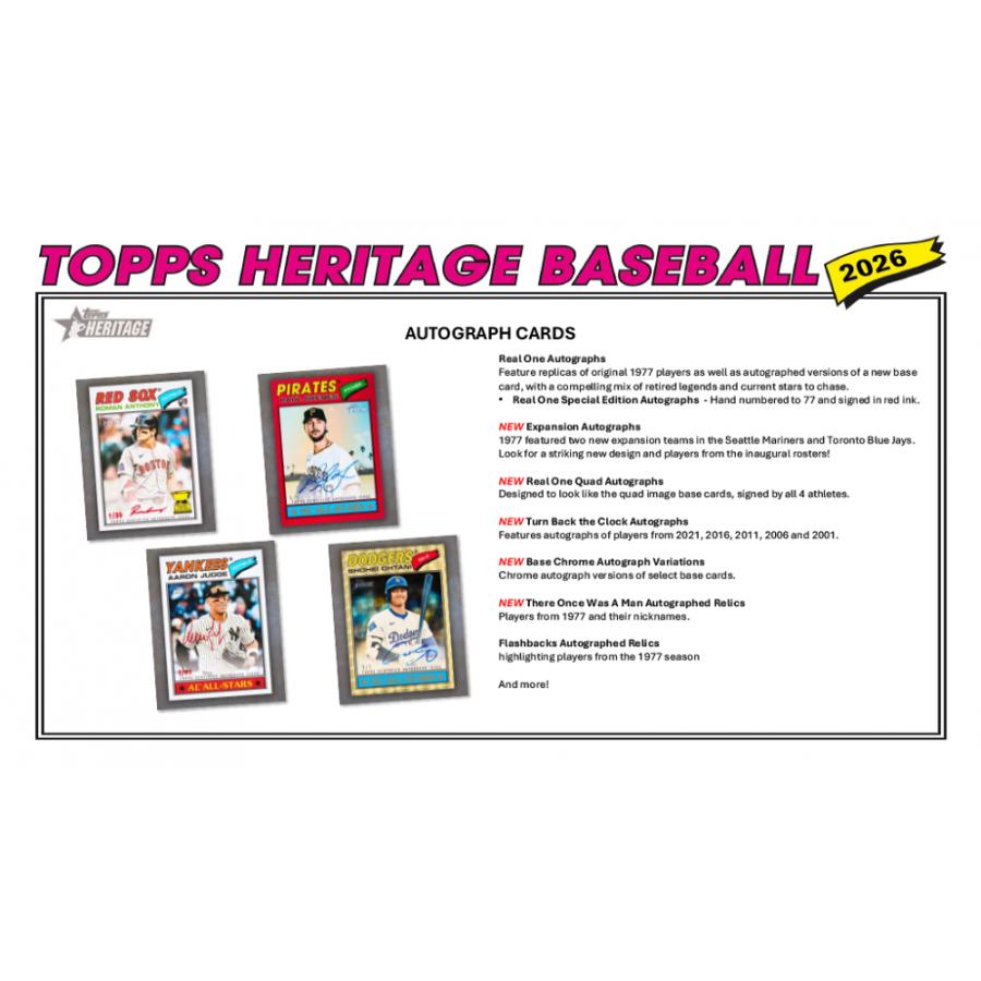 MLB 2026 TOPPS HERITAGE VALUE BOX[1ボックス] |  | 04