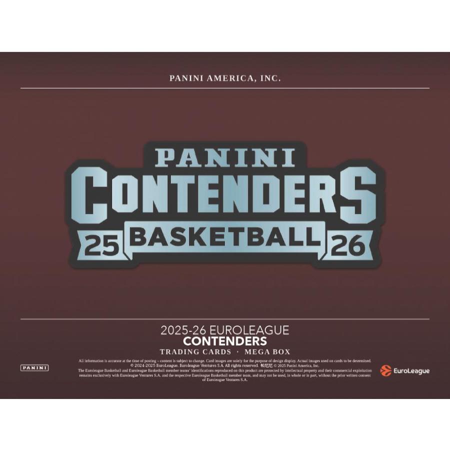 2025-26 PANINI CONTENDERS EUROLEAGUE BASKETBALL MEGA BOX | 2025‐26 パニーニ コンテンダーズ ユーロリーグ バスケットボール メガボックス[1ボックス] |  | 01