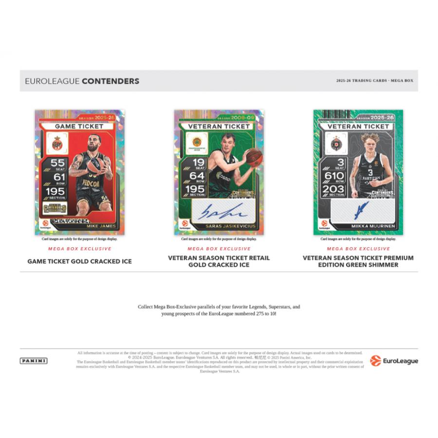 2025-26 PANINI CONTENDERS EUROLEAGUE BASKETBALL MEGA BOX | 2025‐26 パニーニ コンテンダーズ ユーロリーグ バスケットボール メガボックス[1ボックス] |  | 02