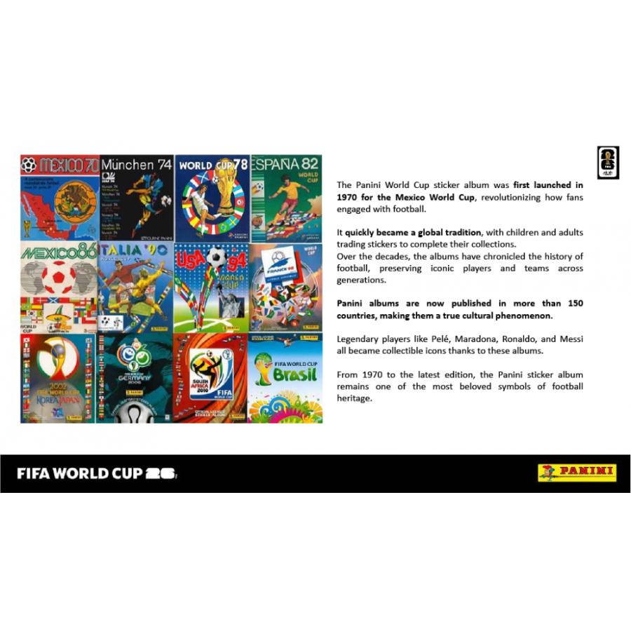 SOCCER 2026 PANINI ITALY FIFA WORLD CUP STICKER COLLECTION | サッカー2026 パニーニ FIFA ワールドカップ ステッカーコレクション[1ボックス] |  | 03