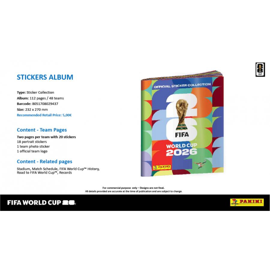 SOCCER 2026 PANINI ITALY FIFA WORLD CUP STICKER ALBUM | サッカー 2026 パニーニ FIFAワールドカップ ステッカーアルバム[1ボックス] |  | 05