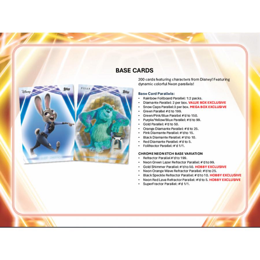 2026 TOPPS DISNEY NEON VALUE BOX【購入制限4ボックスまで】[1ボックス] |  | 02