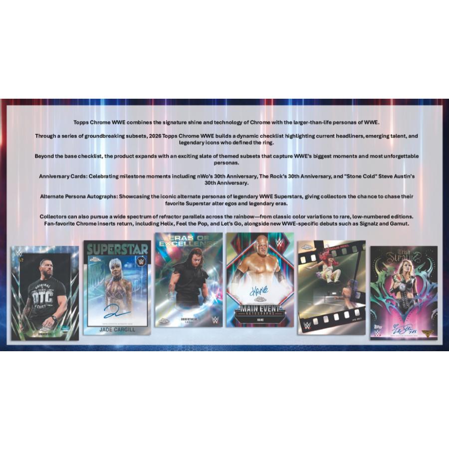 WWE 2026 TOPPS CHROME MEGA BOX【購入制限4ボックスまで】[1ボックス] |  | 02