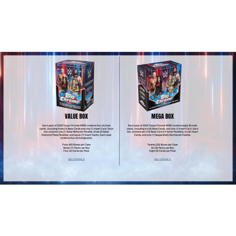 WWE 2026 TOPPS CHROME MEGA BOX【購入制限4ボックスまで】[1ボックス] |  | 03