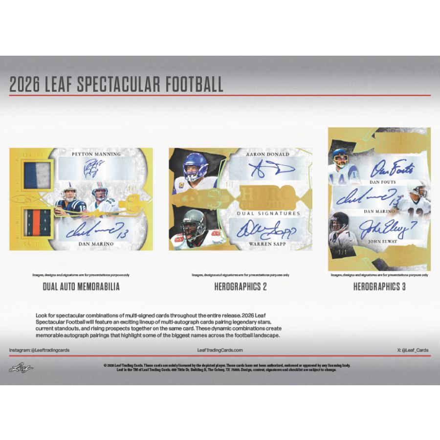 2026 LEAF SPECTACULAR FOOTBALL HOBBY | 2026 リーフ スペクタキュラー ホビー フットボール[1ボックス] |  | 02