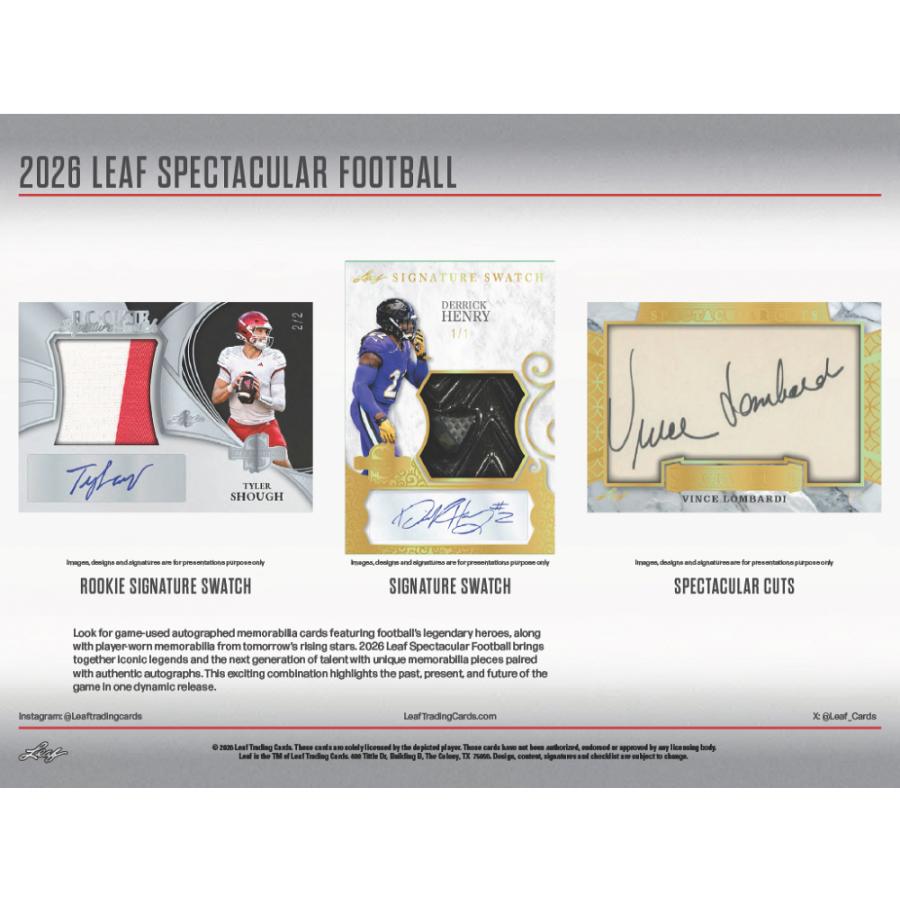 2026 LEAF SPECTACULAR FOOTBALL HOBBY | 2026 リーフ スペクタキュラー ホビー フットボール[1ボックス] |  | 03