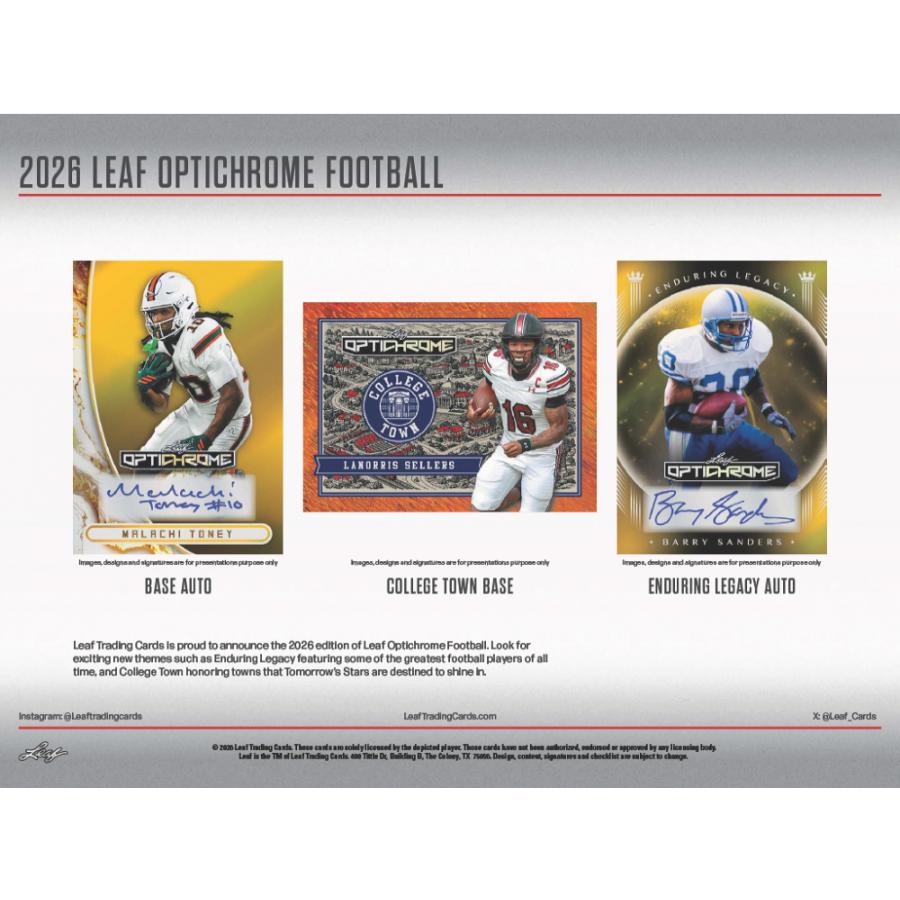 2026 LEAF OPTICHROME FOOTBALL HOBBY | 2026 リーフ オプティクローム フットボール ホビー[1ボックス] |  | 01