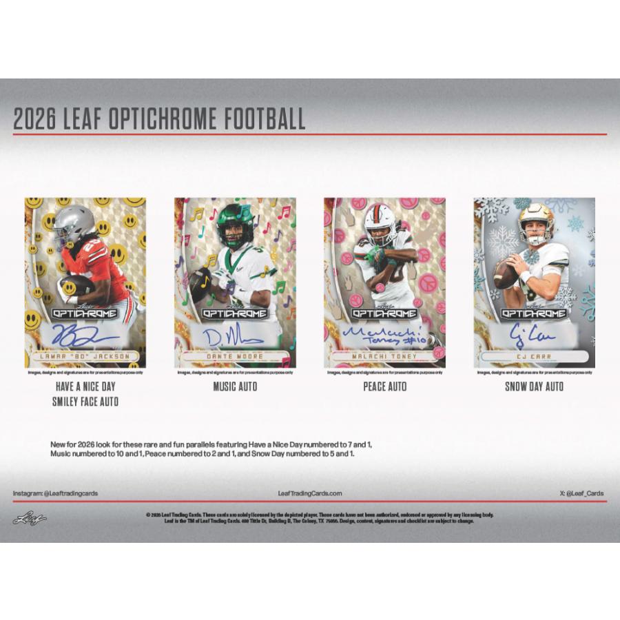 2026 LEAF OPTICHROME FOOTBALL HOBBY | 2026 リーフ オプティクローム フットボール ホビー[1ボックス] |  | 03