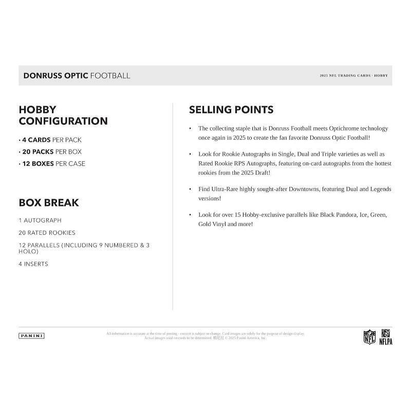NFL 2025 PANINI DONRUSS OPTIC HOBBY[1ボックス] |  | 05