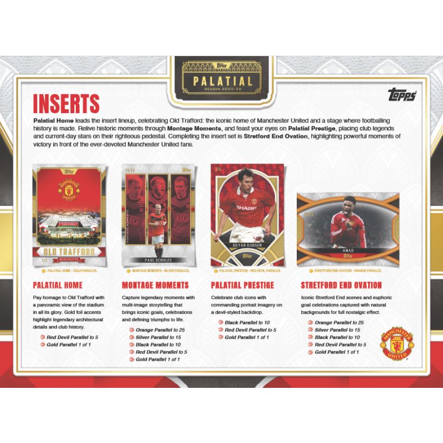 SOCCER 2025-26 TOPPS PALATIAL MANCHESTER UNITED【購入制限1ボックスまで】[1ボックス] |  | 01