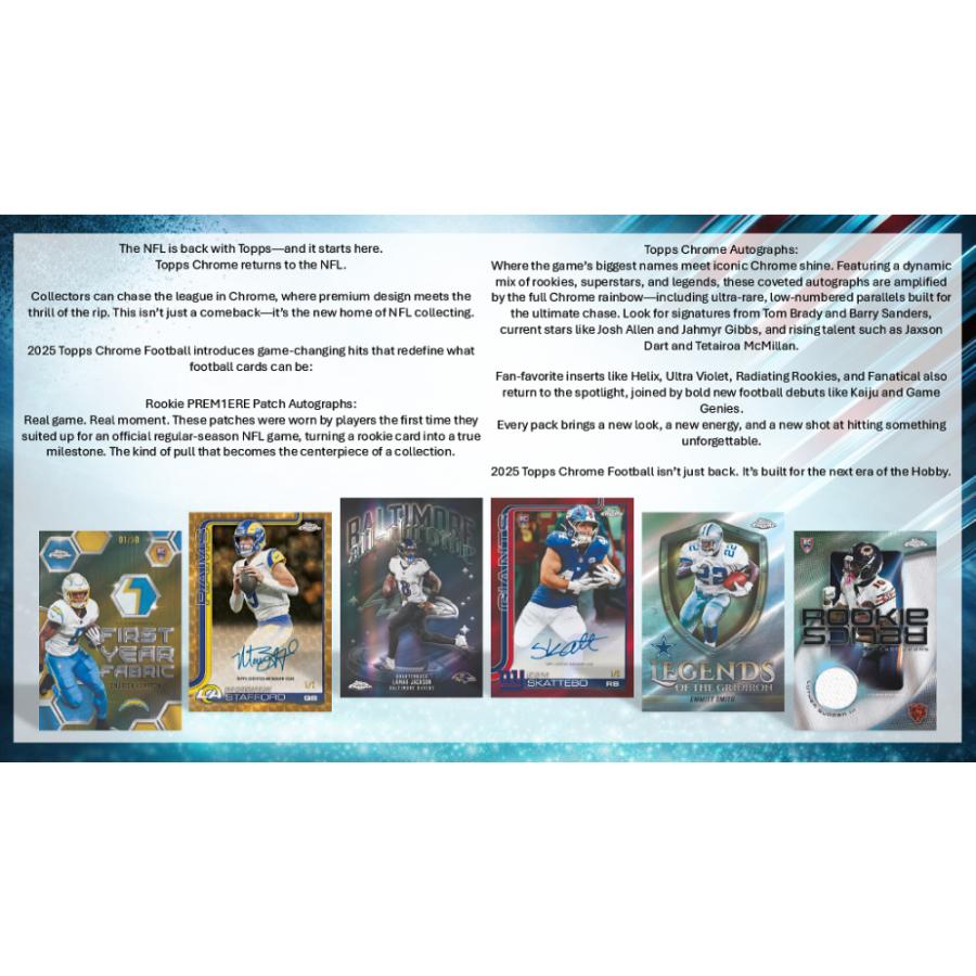NFL 2025 TOPPS CHROME FOOTBALL HOBBY | 2025 トップス クローム フットボール ホビー[1ボックス] |  | 01