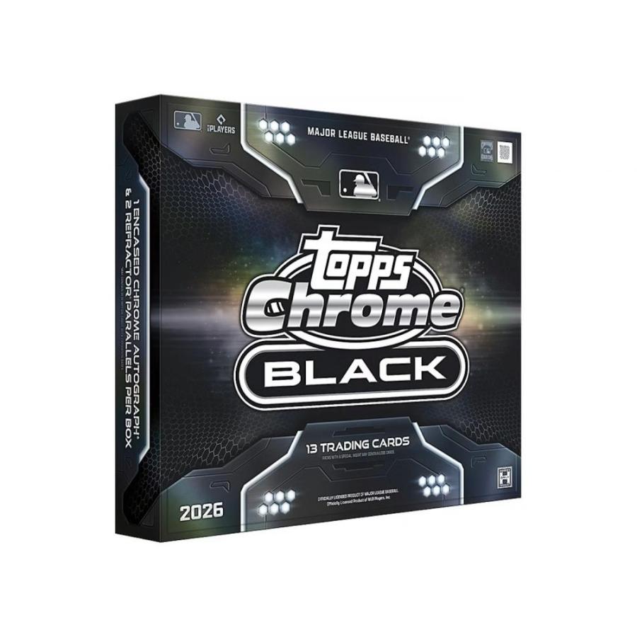 その他 MLB Topps Chrome Black 2026 1box MLB 2026 TOPPS CHROME BLACK HOBBY[1ボックス] : カードショップMINT
