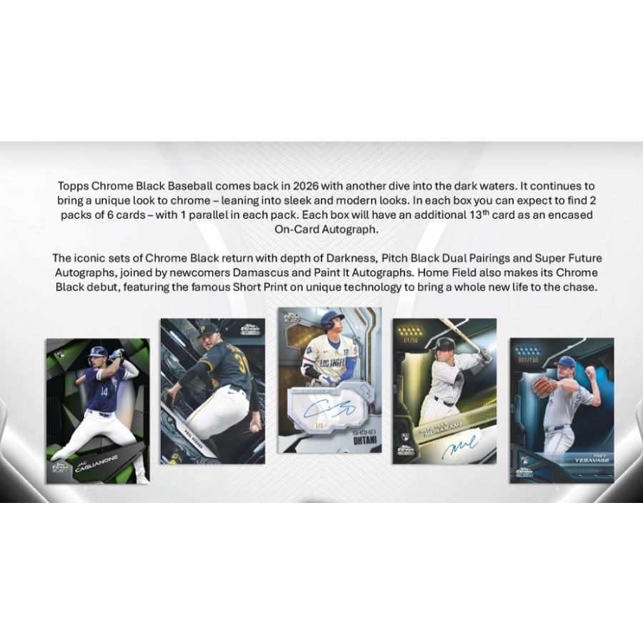 MLB 2026 TOPPS CHROME BLACK HOBBY | 2026 トップス クローム ブラック ベースボール ホビー[1ボックス] |  | 02