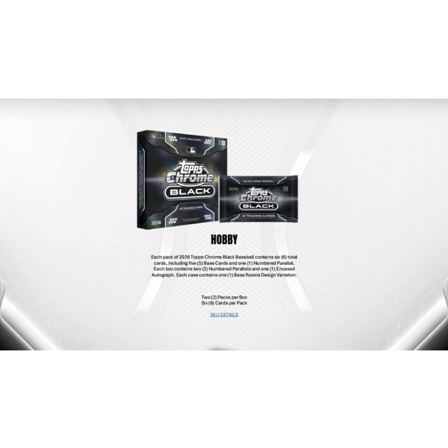 MLB 2026 TOPPS CHROME BLACK HOBBY | 2026 トップス クローム ブラック ベースボール ホビー[1ボックス] |  | 03