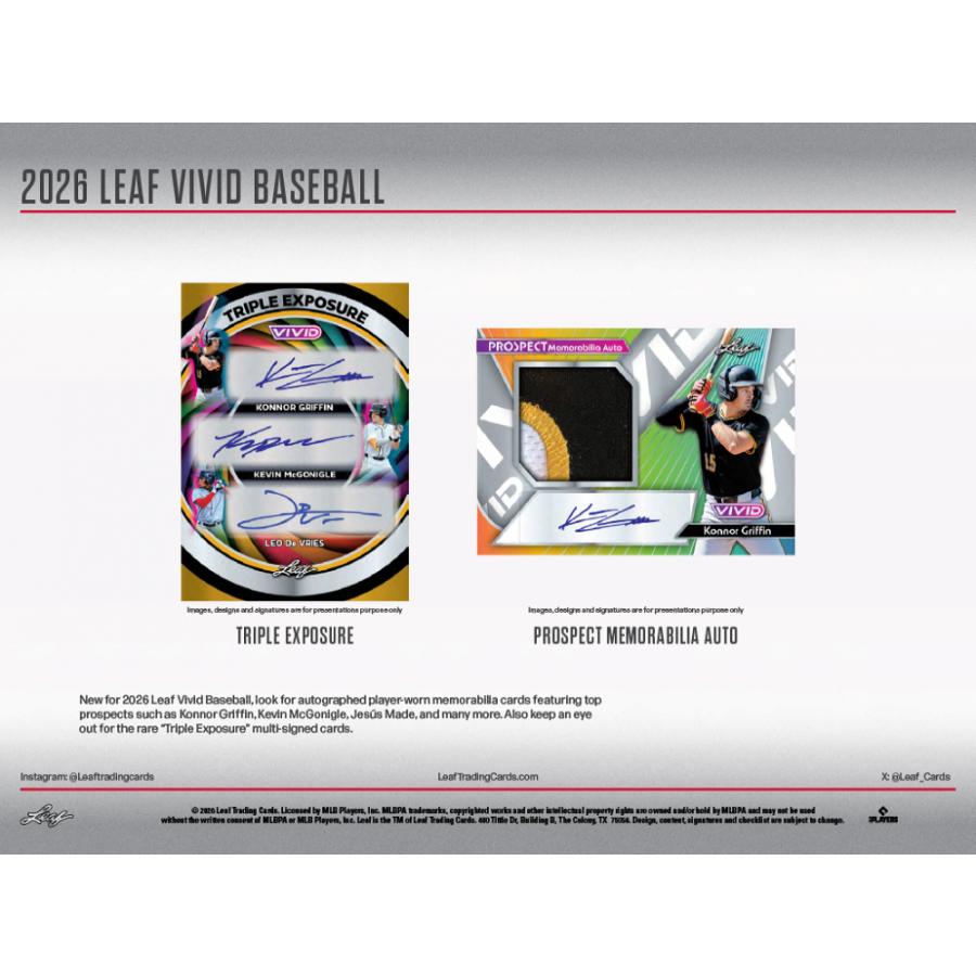 2026 LEAF VIVID HOBBY | メジャーリーグ 2026 リーフ ビビッド ホビー　[1ボックス] |  | 04