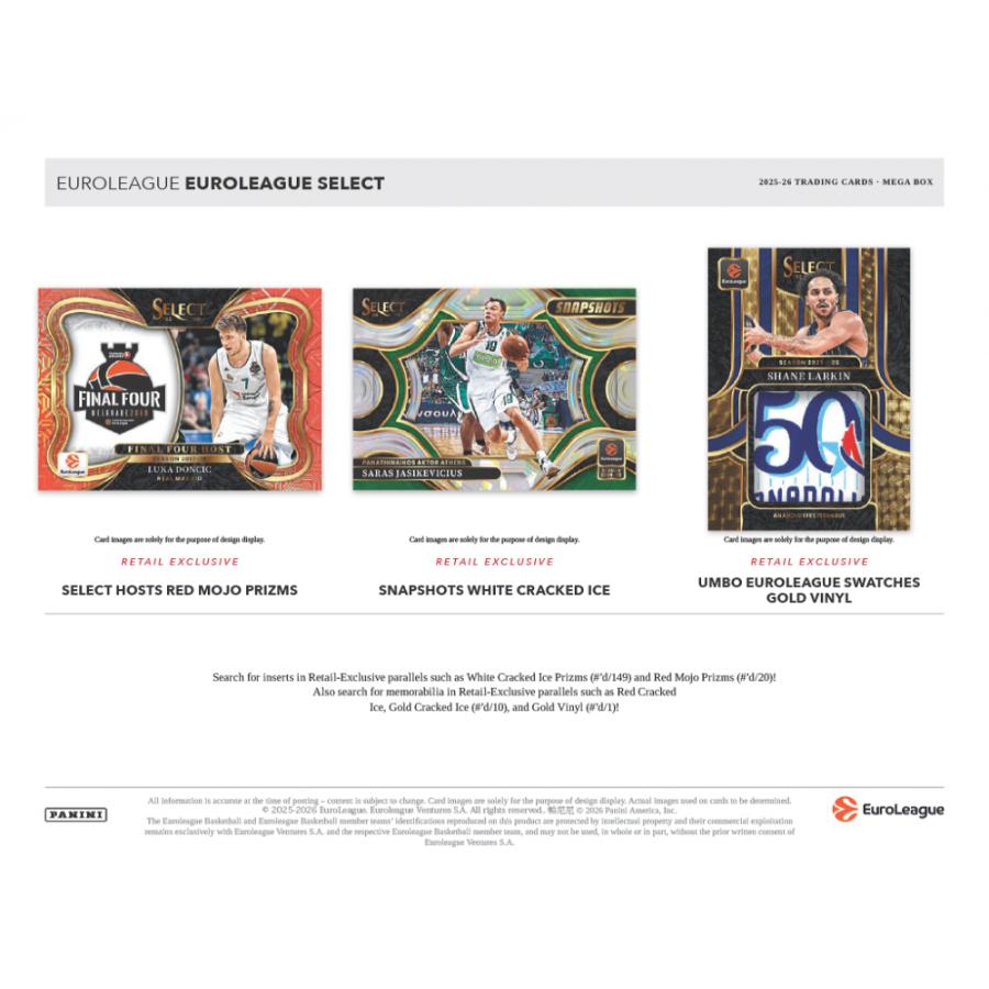 2025-26 PANINI SELECT EUROLEAGUE BASKETBALL MEGA BOX | 2025-26 パニーニ セレクト ユーロリーグ バスケットボール メガボックス[1ボックス] |  | 03