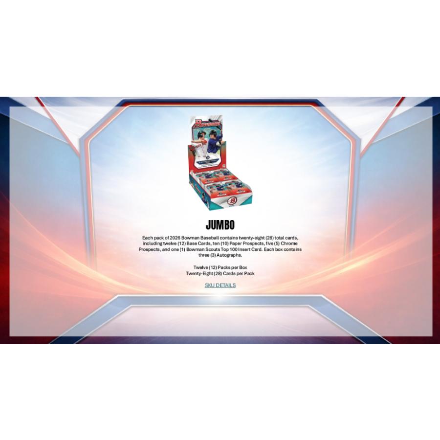 MLB 2026 TOPPS BOWMAN JUMBO | 2026 トップス ボウマン ベースボール ジャンボ[1ボックス] |  | 03
