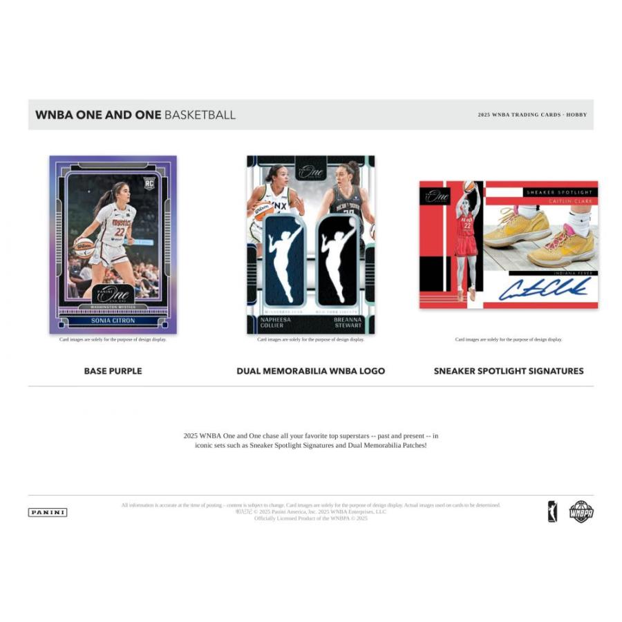 WNBA 2025 PANINI ONE & ONE BASKETBALL HOBBY | 2025 パニーニ ワン&ワン 女子バスケットボール ホビー[1ボックス] |  | 01