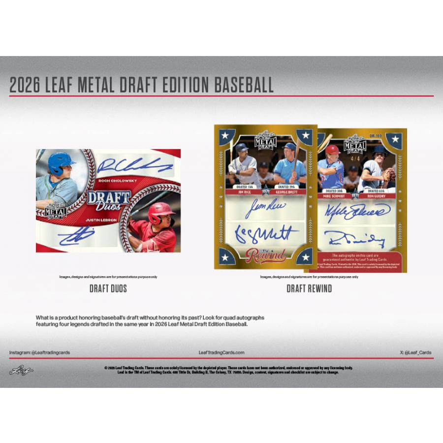 2026 LEAF METAL DRAFT EDITION BASEBALL HOBBY | 2026 リーフ メタル ドラフト・エディション ベースボール ホビー[1ボックス] |  | 03
