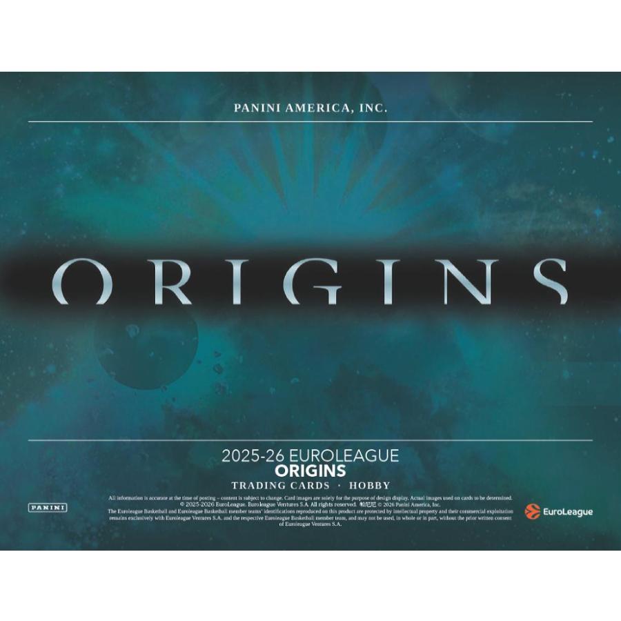 2025-26 PANINI ORIGINS EUROLEAGUE BASKETBALL HOBBY | 2025-26 パニーニ オリジンズ ユーロリーグ バスケットボール ホビー[1ボックス] |  | 01