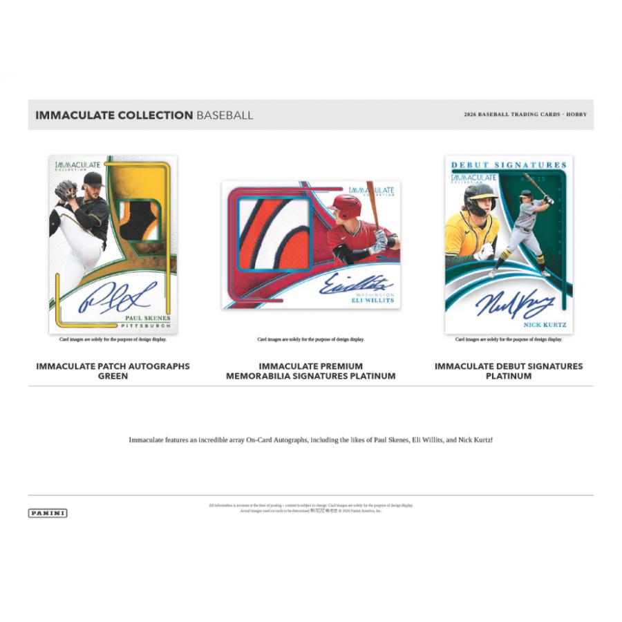 2026 PANINI IMMACULATE COLLECTION BASEBALL HOBBY | 2026 パニーニ イマキュレート コレクション ベースボール ホビー[1ボックス] |  | 03