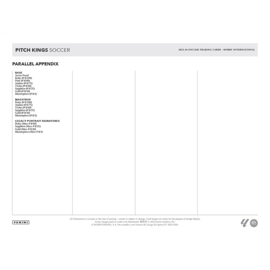 SOCCER 2025-26 PANINI PITCH KINGS HOBBY INTERNATIONAL | サッカー 2025-26 パニーニ ピッチキングス ホビー インターナショナル[1ボックス] |  | 05