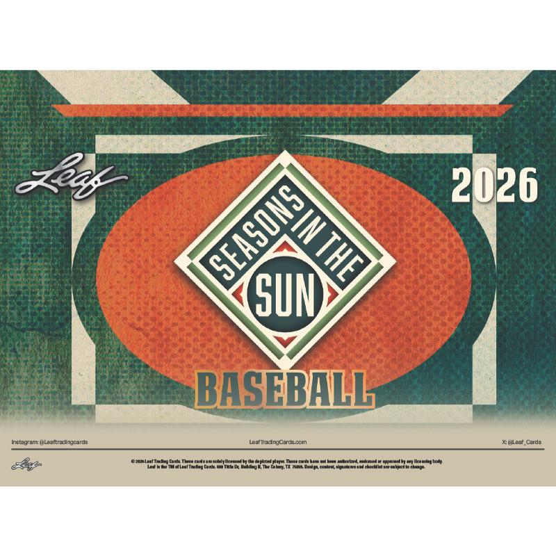 2026 LEAF SEASONS IN THE SUN BASEBALL HOBBY | 2026 リーフ シーズンズ・イン・ザ・サン ベースボール ホビー[1ボックス] | 