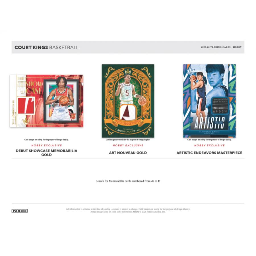 2025-26 PANINI COURT KINGS BASKETBALL HOBBY | 2025‐26 パニーニ コートキングス バスケットボール ホビー[1ボックス] |  | 04
