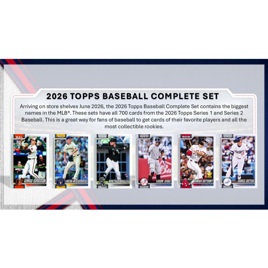 MLB 2026 TOPPS COMPLETE SETS | 2026 トップス ベースボール コンプリートセット[1ボックス] |  | 02