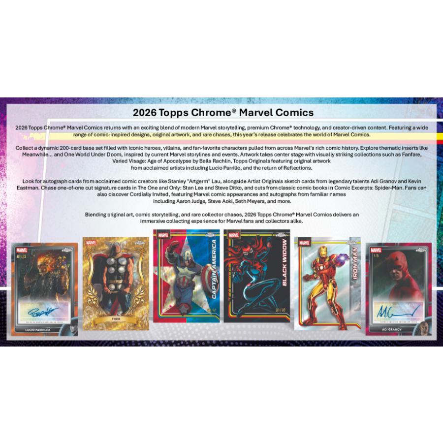 2026 TOPPS CHROME MARVEL COMICS HOBBY | 2026 トップス クローム マーベルコミックス ホビー[1ボックス] |  | 02