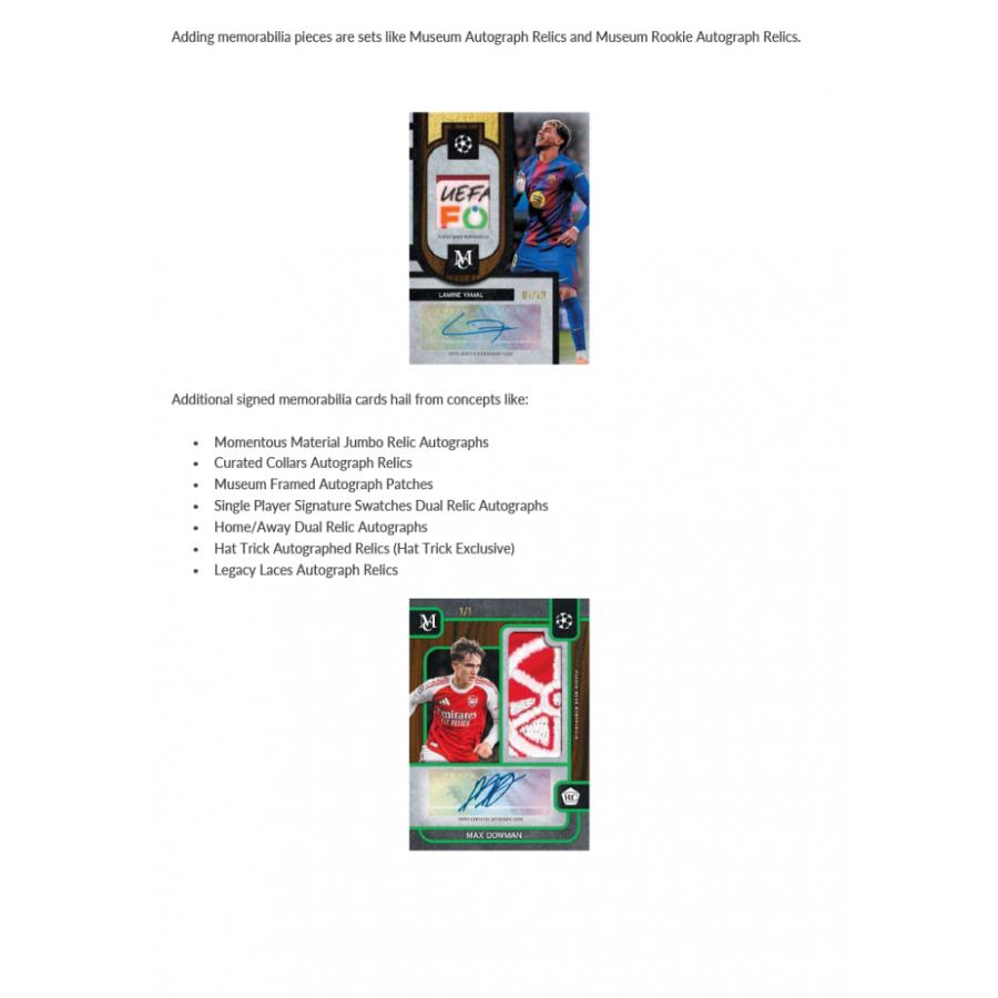 SOCCER 2025-26 TOPPS MUSEUM COLLECTION UEFA HOBBY | サッカー 2025-26 トップス ミュージアム・コレクション UEFA ホビー[1ボックス] |  | 03