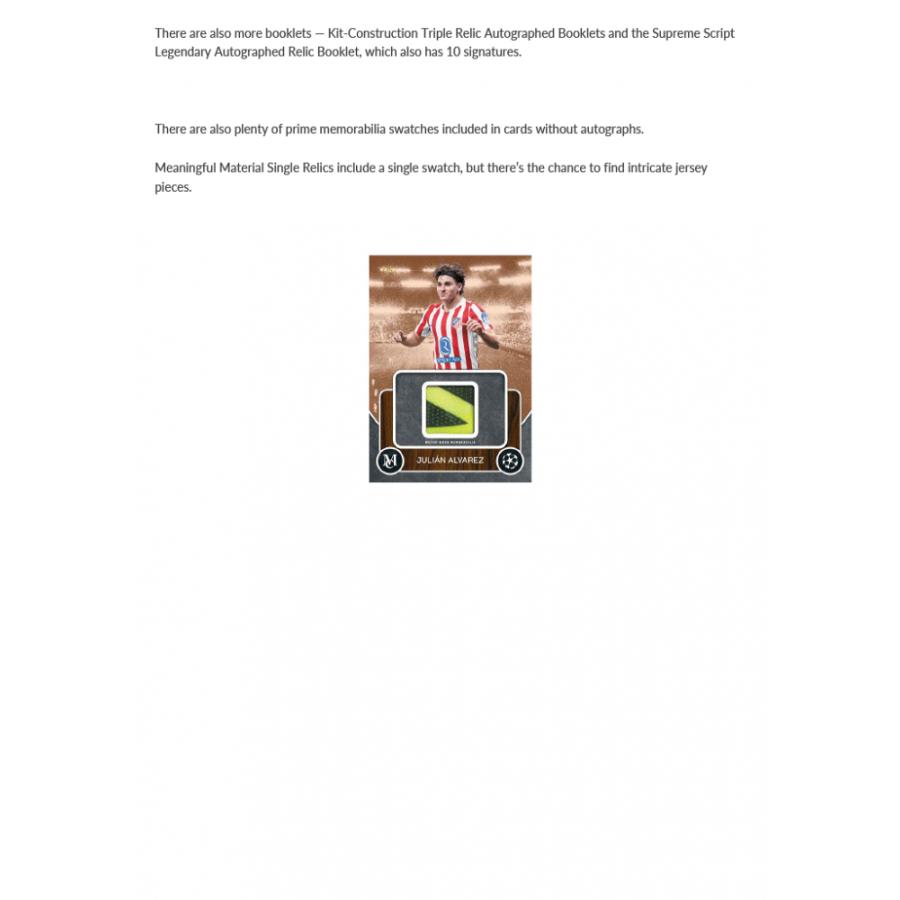 SOCCER 2025-26 TOPPS MUSEUM COLLECTION UEFA HOBBY | サッカー 2025-26 トップス ミュージアム・コレクション UEFA ホビー[1ボックス] |  | 04