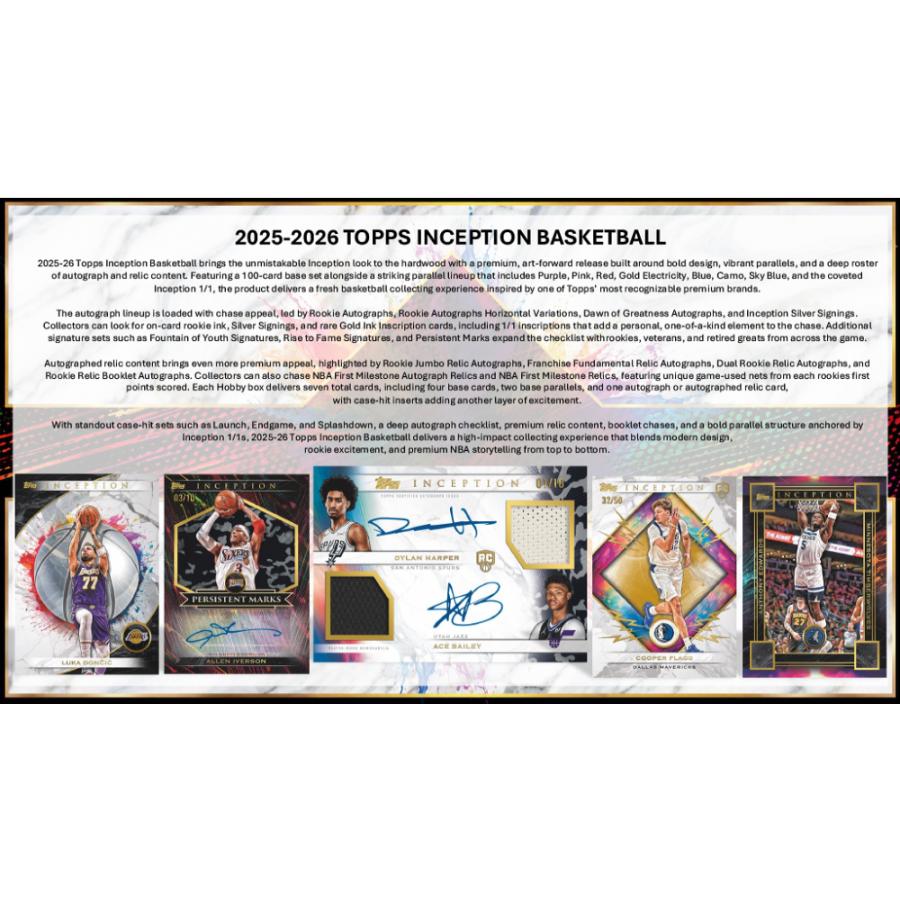 NBA 2025-26 TOPPS INCEPTION HOBBY | 2025-26 トップス インセプション バスケットボール ホビー[1ボックス] |  | 02