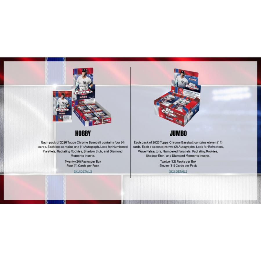 MLB 2026 TOPPS CHROME JUMBO[1ボックス] |  | 03