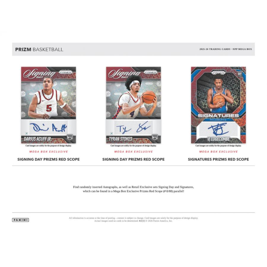 2025-26 PANINI PRIZM BASKETBALL MEGA BOX | 2025-26 パニーニ プリズム バスケットボール メガボックス[1ボックス] |  | 02