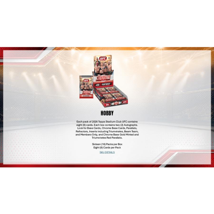UFC 2026 TOPPS STADIUM CLUB HOBBY[1ボックス] |  | 03