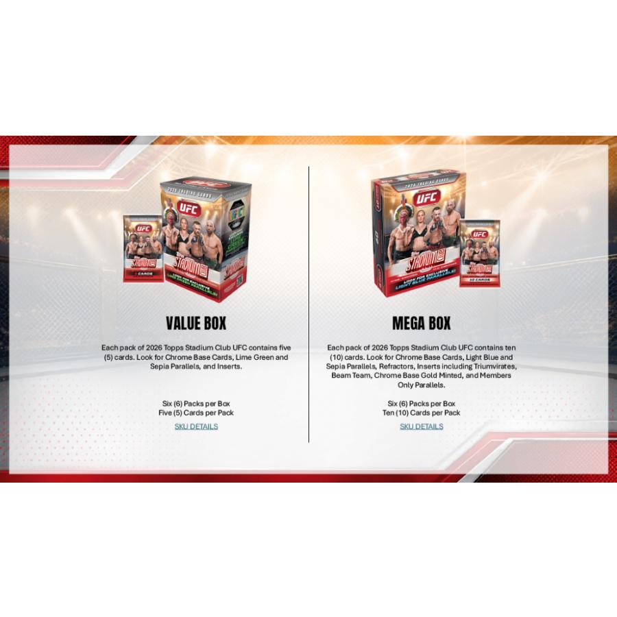 UFC 2026 TOPPS STADIUM CLUB MEGA BOX[1ボックス] |  | 03