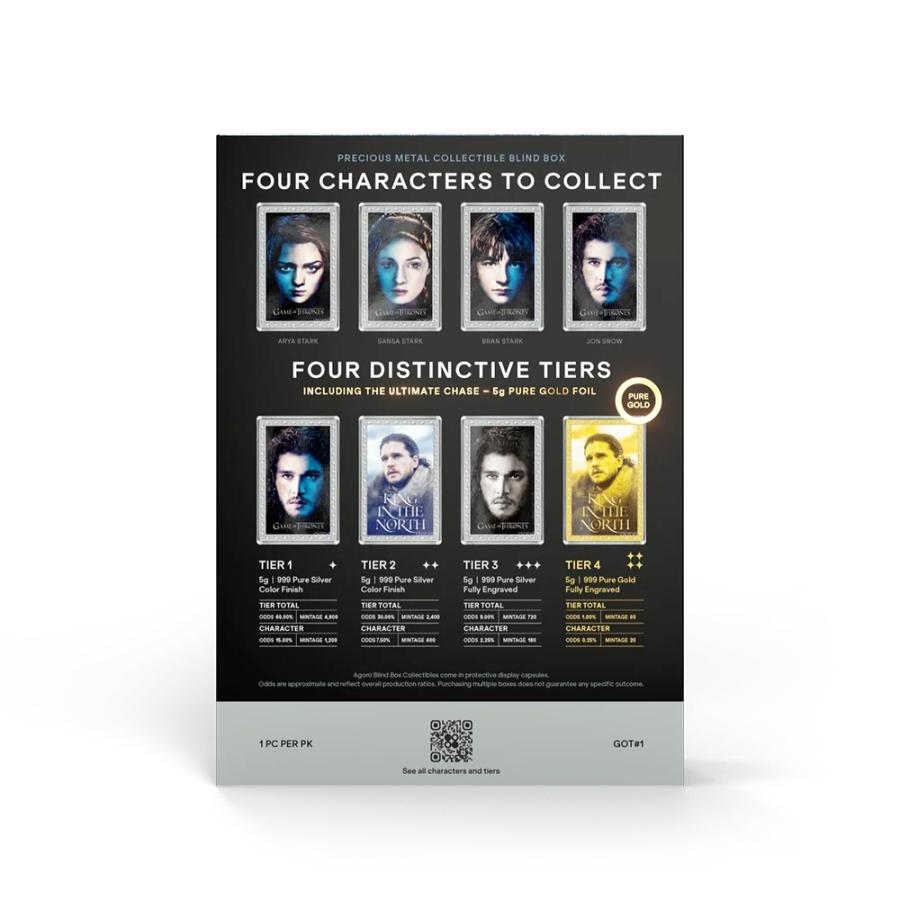 2026 AGORO GAME OF THRONES HOUSE STARK BLIND BOX[1ボックス] |  | 02