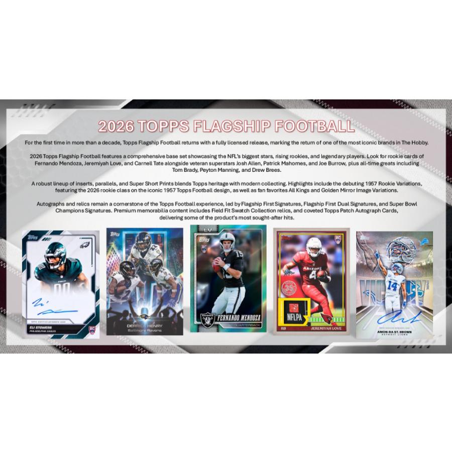 NFL 2026 TOPPS FLAGSHIP MEGA BOX | 2026 トップス フラッグシップ フットボール メガボックス[1ボックス] |  | 02
