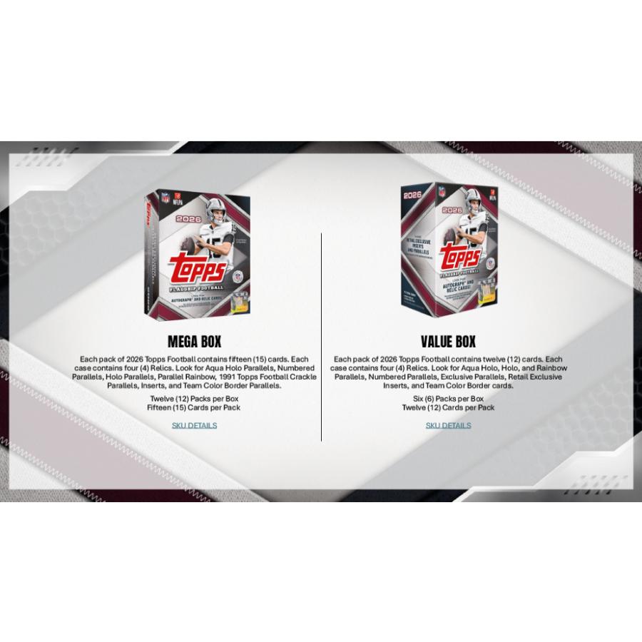 NFL 2026 TOPPS FLAGSHIP MEGA BOX | 2026 トップス フラッグシップ フットボール メガボックス[1ボックス] |  | 03