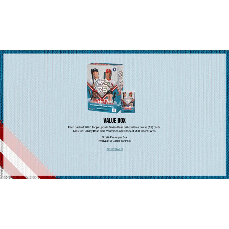 MLB 2026 TOPPS UPDATE SERIES VALUE BOX | 2026 トップス アップデート シリーズ ベースボール バリューボックス[1ボックス] |  | 03