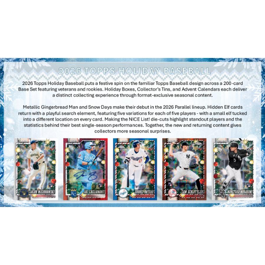 MLB 2026 TOPPS HOLIDAY MEGA BOX【購入制限4ボックスまで】 | 2026 トップス ホリデー ベースボール メガボックス[1ボックス] |  | 02
