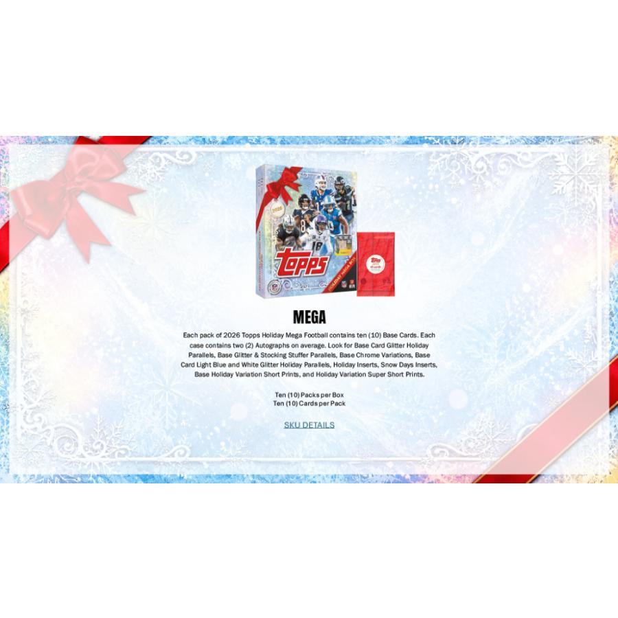 NFL 2026 TOPPS HOLIDAY MEGA BOX[1ボックス] |  | 03