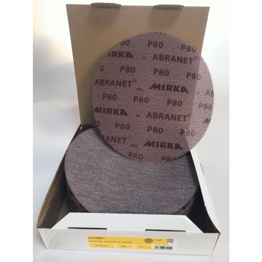 MIRKA Abranet 80 番 225 MM ミルカ アブラネット ドライウオール サンダー ヤスリ ペーパー マキタ｜mintshopmm｜06