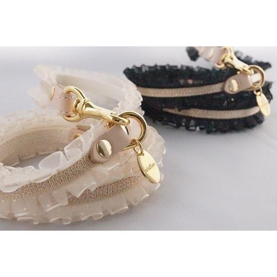 リード 犬 おしゃれ かわいい 小型犬 中型犬 オーガンジーフリル 日本製 ミントタン minttan |  | 03