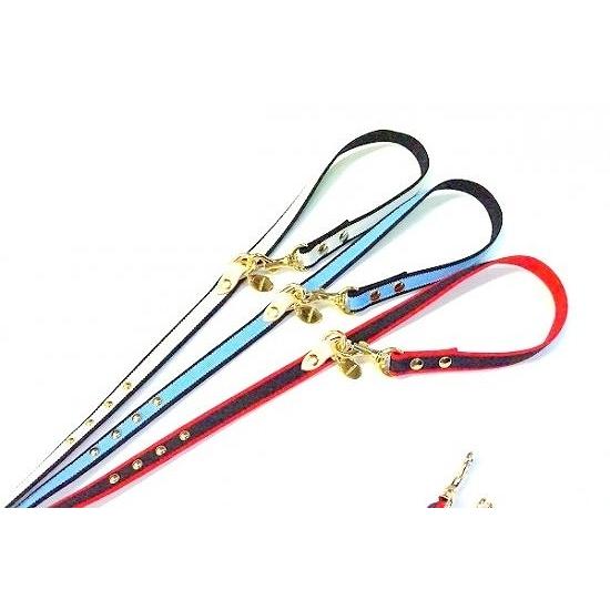 カラー＆リードセット 犬 おしゃれ かわいい 小型犬 中型犬 カラー リード グログランスタッズ 日本製 ミントタン minttan |  | 03